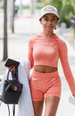 SKAI JACKSON Heading to a Gym in West Hollywood 05/19/2021