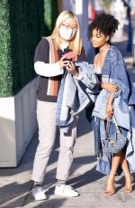 SKAI JACKSON in Full Denim Outfit Out in West Hollywood 05/27/2021