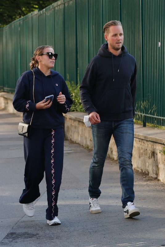 SOFIA KENIN Out with a Friend at Roland Garros 05/28/2021