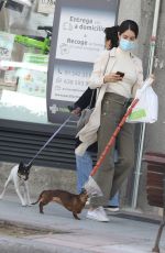 SOFIA PALAZUELO Out with Her Dog in Madrid 05/16/2021