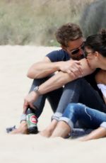 SOFIA PERNAS Having a Drink on the Beach with Friends in Malibu 05/01/2021