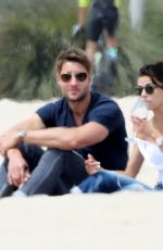 SOFIA PERNAS Having a Drink on the Beach with Friends in Malibu 05/01/2021