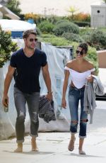 SOFIA PERNAS Having a Drink on the Beach with Friends in Malibu 05/01/2021