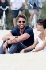 SOFIA PERNAS Having a Drink on the Beach with Friends in Malibu 05/01/2021
