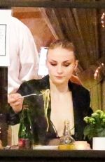 SOPHIE TURNER and Joe Jonas at Il Pastaio in Beverly Hills 05/14/2021