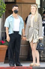 SOPHIE TURNER and Joe Jonas Out in Beverly Hills 05/09/2021