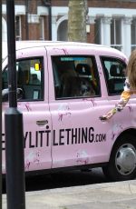 TAMARA FRANCESCONI Arrives at PrettyLittleThing Photoshoot in London 05/13/2021