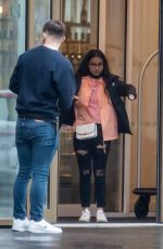 TANISHA GOREY Leaves Her Hotel in Manchester 05/20/2021