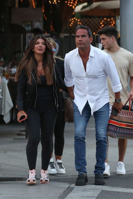 TERESA GIUDICE and Luis Ruelas at Il Pastaio in Beverly Hills 05/25/2021