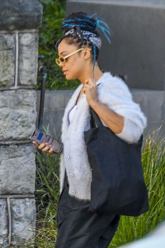 TESSA THOMPSON Leaves Her Home in Sydney 05/26/2021