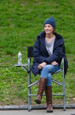 UMA THURMAN on the Set of Suspicion in Central Park in New York 05/03/2021
