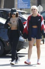 VANESSA HUDGENS and GG MAGREE Arrives at Dogpound Gym Los Angeles 05/06/2021