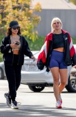 VANESSA HUDGENS and GG MAGREE Arrives at Dogpound Gym Los Angeles 05/06/2021