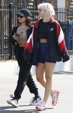 VANESSA HUDGENS and GG MAGREE Arrives at Dogpound Gym Los Angeles 05/06/2021