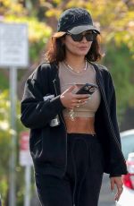 VANESSA HUDGENS and GG MAGREE Arrives at Dogpound Gym Los Angeles 05/06/2021