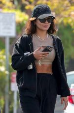 VANESSA HUDGENS and GG MAGREE Arrives at Dogpound Gym Los Angeles 05/06/2021