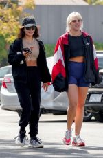VANESSA HUDGENS and GG MAGREE Arrives at Dogpound Gym Los Angeles 05/06/2021