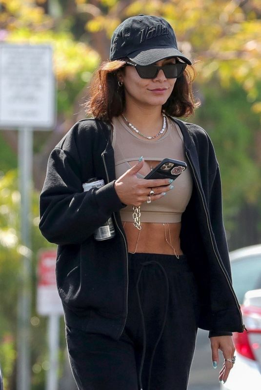 VANESSA HUDGENS at Dogpound Gym in West Hollywood 05/06/2021