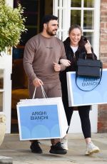 VICKY PATTISON and Ercan Ramadan Out Furniture Shopping at Arighi Bianchi 05/10/2021