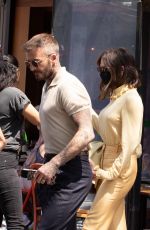 VICTORIA and David BECKHAM Leaves Bar Pitti in New York 05/26/2021