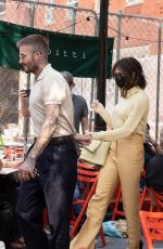 VICTORIA and David BECKHAM Leaves Bar Pitti in New York 05/26/2021