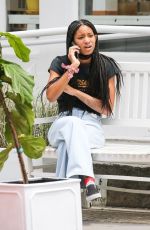 WILLOW SMITH Chatting on Phone in New York 05/24/2021