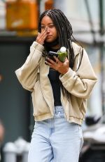 WILLOW SMITH Chatting on Phone in New York 05/24/2021