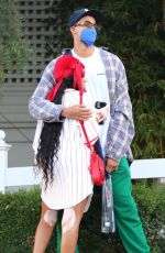 WINNIE HARLOW and Kyle Kuzma at San Vicente Bungalows in West Hollywood 05/28/2021