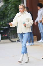 YOLANDA HADID Leaves Her Apartment in New York 05/11/2021