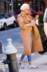 YOLANDA HADID Out and About in New York 05/07/2021