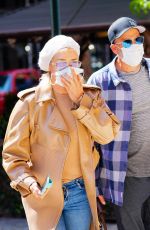 YOLANDA HADID Out and About in New York 05/07/2021