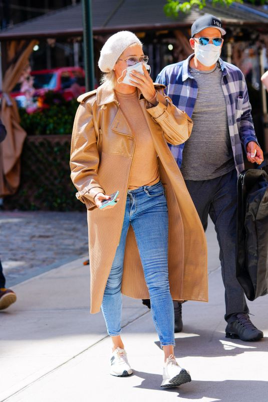 YOLANDA HADID Out and About in New York 05/07/2021
