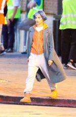 ZOE KRAVITZ on the Set of Kimi in Los Angeles 04/29/2021