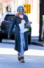 ZOE KRAVITZ on the Set of Kimi in Los Angeles 04/29/2021