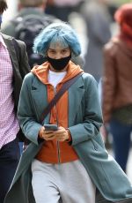 ZOE KRAVITZ on the Set of Kimi in Seattle 05/10/2021