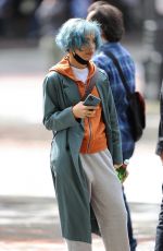 ZOE KRAVITZ on the Set of Kimi in Seattle 05/10/2021