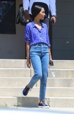 ZOE SALDANA Out and About in Los Angeles 05/11/2021