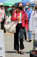 ZOEY DEUTCH at a Farmers Market in Los Angeles 05/30/2021