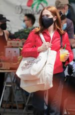 ZOEY DEUTCH at a Farmers Market in Los Angeles 05/30/2021
