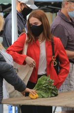ZOEY DEUTCH at a Farmers Market in Los Angeles 05/30/2021