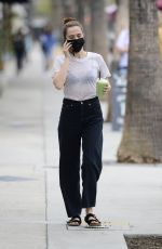 ZOEY DEUTCH Out for an Iced Matcha in Los Angeles 05/10/2021