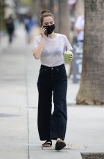 ZOEY DEUTCH Out for an Iced Matcha in Los Angeles 05/10/2021