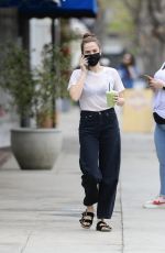 ZOEY DEUTCH Out for an Iced Matcha in Los Angeles 05/10/2021
