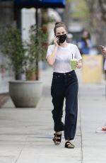 ZOEY DEUTCH Out for an Iced Matcha in Los Angeles 05/10/2021