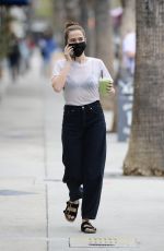 ZOEY DEUTCH Out for an Iced Matcha in Los Angeles 05/10/2021