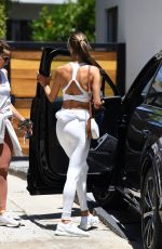 ALESSANDRA AMBROSIO All in White Out in Beverly Hills 06/11/2021