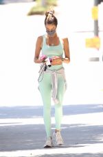 ALESSANDRA AMBROSIO Arrives at Pilates Class in West Hollywood 06/14/2021