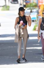 ALESSANDRA AMBROSIO Heading to Pilates Class in Los Angeles 06/03/2021