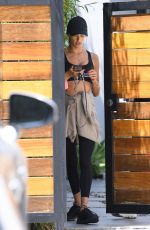 ALESSANDRA AMBROSIO Leaves Private Pilates Class in Beverly Hills 06/02/2021