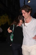 ALEXA CHUNG and Orson Fry at Scott